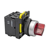 Gwest A5-02XSD 220V AC/DC Led Işıklı 1-0-2 Mandal Buton 10'lu Set