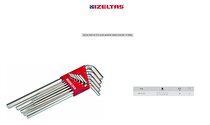 İzeltaş Allen Anahtar Takımı 2-12 mm 12 Parça Uzun 4903003112