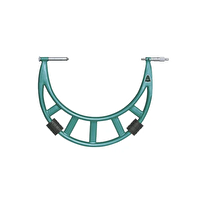 Insize 3205-600 Değiştirilebilir Uçlu 500-600mm 0.01mm Dış Çap Mikrometresi
