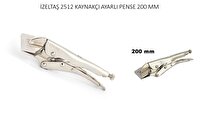 İzeltaş Kaynakçı Ayarlı Pense 200 mm (Düz Ağız) 2512110200