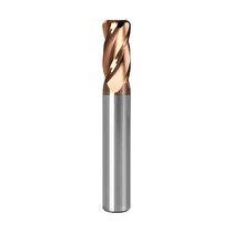 PowercuttingTools ⌀10 R0,5 Standart Boy Köşe Radüs Karbür Freze 56 HRC