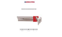 İzeltaş Allen Anahtar Takımı 2-10 mm 10 Parça Uzun 4903003110