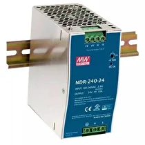 Meanwell Ndr-240-24  24Vdc 10A Ray Montaj Tip Regüle Güç Kaynağı