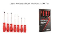 İzeltaş Delikli Torx Uçlu Tornavida Takımı 7 Parça TR10 / TR40 4776008107