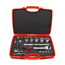 İzeltaş 1/4" - 1/2" Altı Köşe Lokma Anahtar Takımı 35 Parça 1113001038