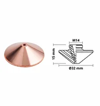 Miltaş D32 Double Nozzle 1mm,1 Adet
