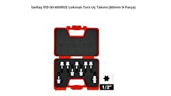İzeltaş 1/2" Lokmalı Torx Uç Takımı 60 mm 9 Parça 1113006009 