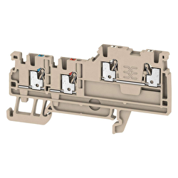 Weidmüller 1992260000 AIO21 1.5 SI Koyu Bej Sensör Bağlantı Klemensi 100'lü 