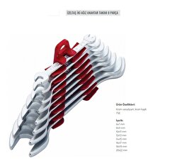 İzeltaş İki Ağızlı Anahtar Takımı 6-22 MM 0100 00 2108 