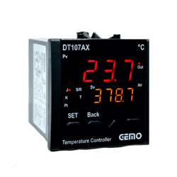 Gemo DT107AX-230VAC-R Çift Display 2 Röle Çıkışlı 220Vac Sıcaklık Kontrol Cihazı 