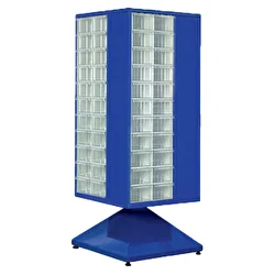 Nur Plastik Çekmeceli Döner Dolap MT175-88 Mavi