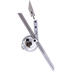 Asimeto AS-490068 300mm Tek Çubuk Büyüteçli Açı Ölçer 