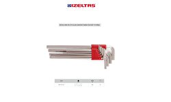 İzeltaş Allen Anahtar Takımı 2-10 mm 10 Parça Uzun 4903003110 