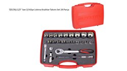 İzeltaş 1/2" On İki Köşe Lokma Anahtar Takımı 24 Parça SAE 1413006024 