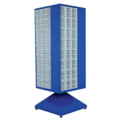 Nur Plastik Çekmeceli Döner Dolap MT120-192 Mavi