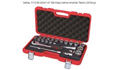 İzeltaş 1/2" Altı Köşe Lokma Anahtar Takımı 24 Parça 1113002107 