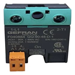Gefran GQ-90-48-D-1-4 SSR 90A  480V Monofaz Kare Gövde Röle 