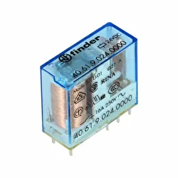 Finder F.40.61.9.024.0000 Tek Kontak 16A 24Vdc İnce Bacak Röle 5 Adet