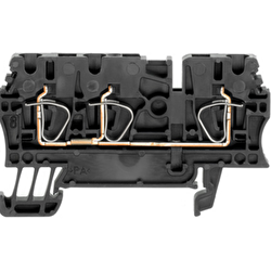 Weidmüller 1683410000 ZDU 2,5 Luk /3AN Siyah 3 Girişli Yaylı Klemens 100'lü 