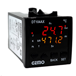 Gemo DT104AX-230VAC-R Çift Display 2 Röle Çıkışlı Sıcaklık Kontrol Cihazı 