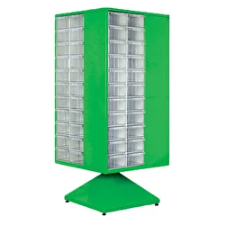 Nur Plastik Çekmeceli Döner Dolap MT501 Yeşil