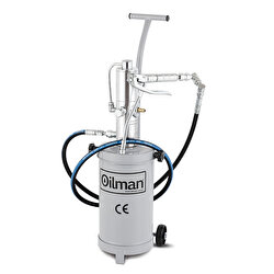 Oilman A-1/5 T Havalı Gres Pompası (Tekerlekli - Tabancalı) 
