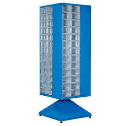 Nur Plastik Çekmeceli Döner Dolap MT175-104 Mavi